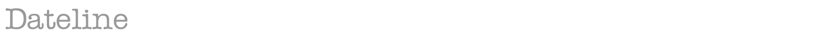 Dateline font preview